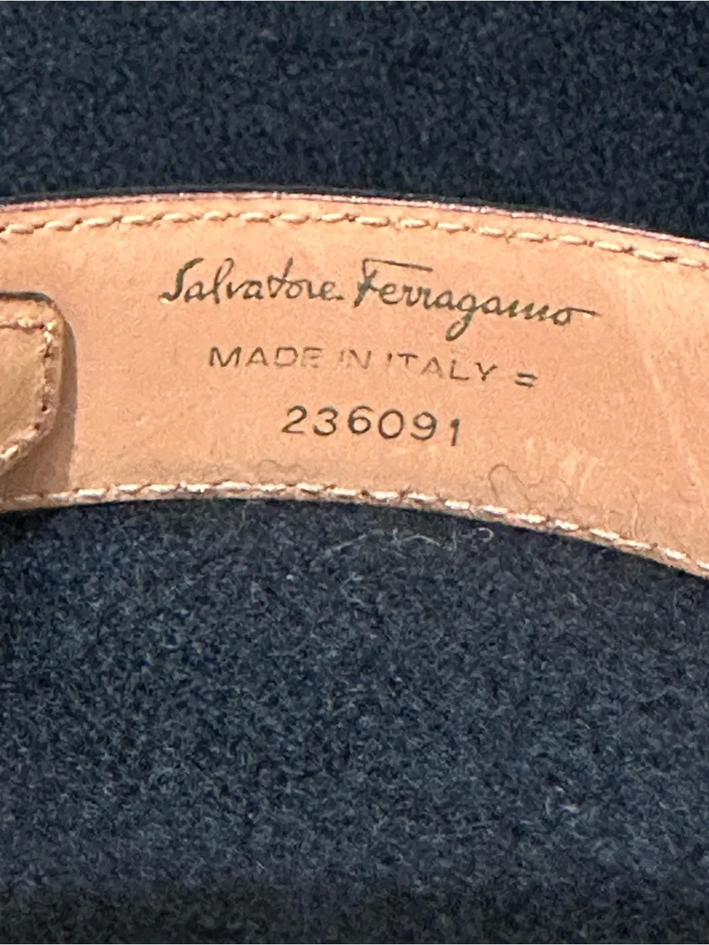 Salvatore Ferragamo Brown Leather Belt with Gold Gancini Buckle